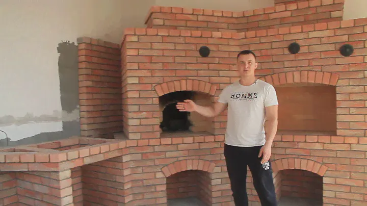 Комплекс барбекю из кирпича ручной формовки донские зори.